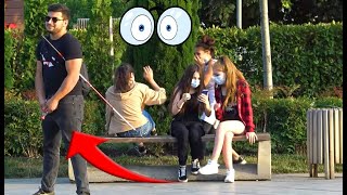 Blindman Peeing in Public Prank!  -  AWESOME REACTIONS | Best of Just For Laughs
