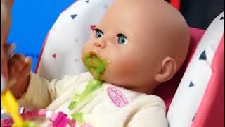 Boneka Baby Annabell dan Baby Born | Bermain Masak-Masakan dan Merawat Boneka