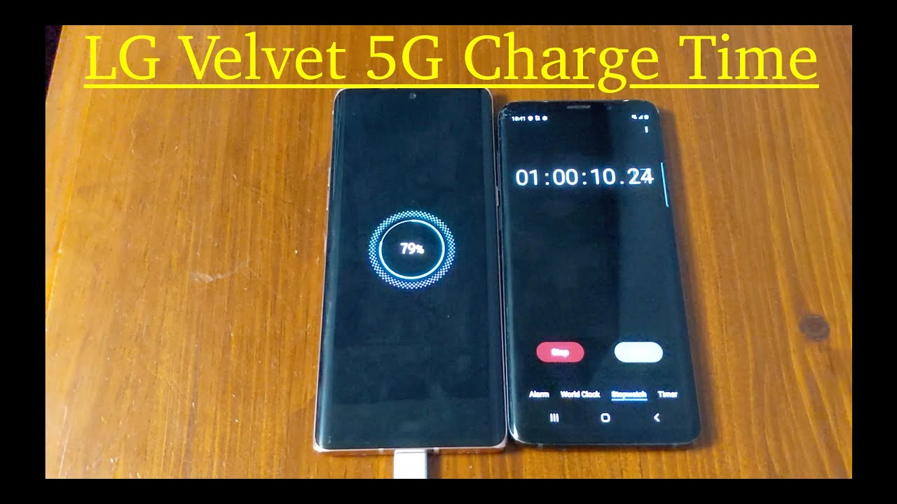 LG Velvet 5G Charge Time YouTube