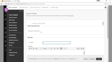Discussions Tutorial In Blackboard - Sullivan University