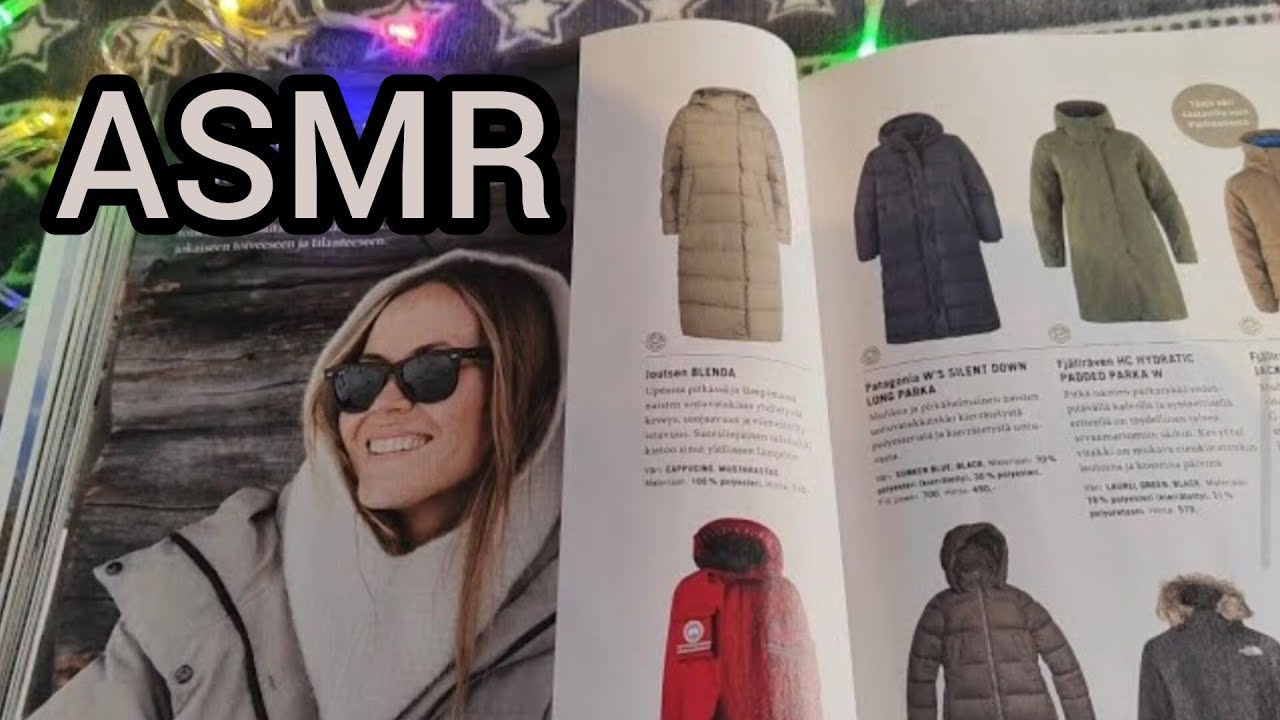 ASMR Листаю Журнал. Одежда и Снаряжение для похода и туризма в Финляндии. Как живут другие АСМР Влог