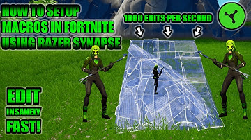 HOW TO SETUP A MACRO IN RAZER SYNAPSE FOR FORTNITE ( 1000 EDITS PER SECOND )