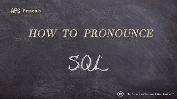 How to Pronounce SQL (Real Life Examples!)