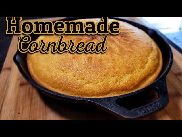 Cast Iron Cornbread (Not Sweet) - The Foodie Eats