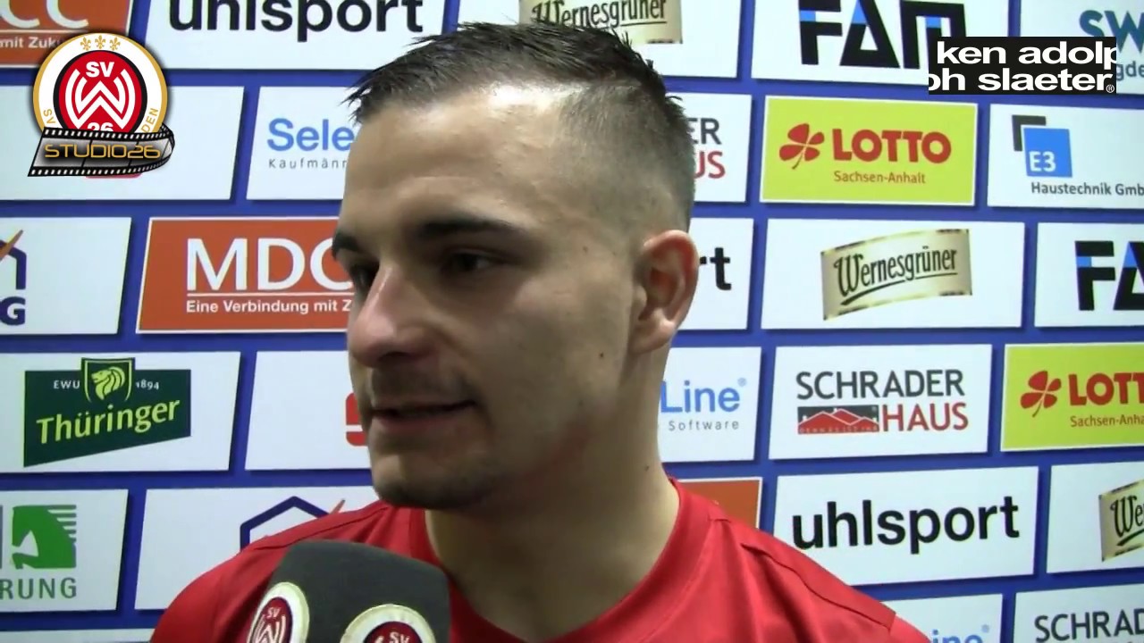 Sebastian Mrowca nach dem Spiel 1.FC Magdeburg vs. SVWW