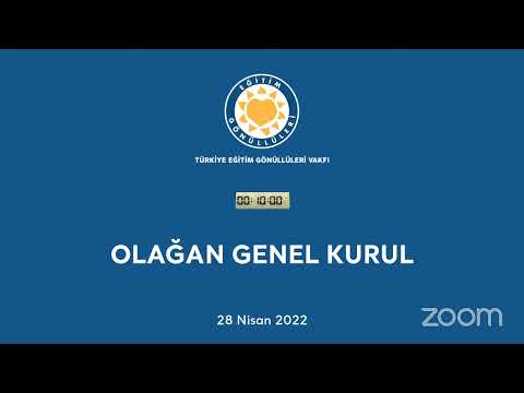 TEGV Olağan Genel Kurul Toplantısı