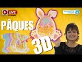 Lapin de pques en 3d avec silhouette studio