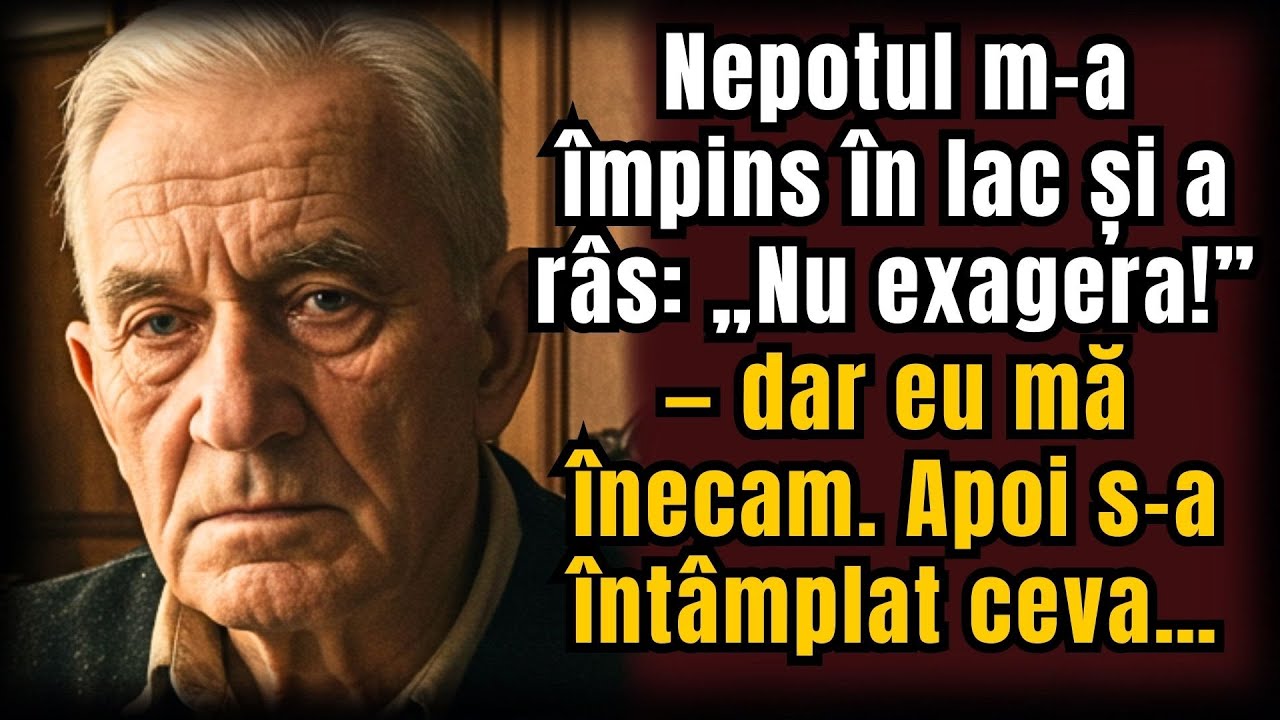 Nepotul m-a împins în lac și a râs: „Nu exagera!” — dar eu mă înecam. Apoi s-a întâmplat ceva…