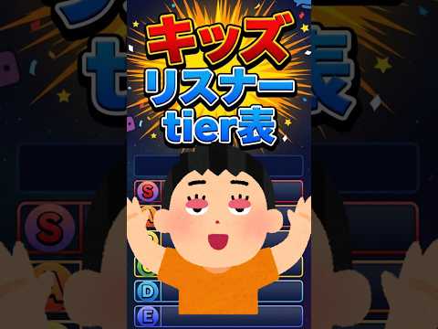 キッズリスナーTier表作った！！