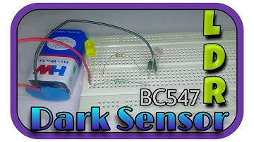 Dark sensor || using LDR || on Breadboard || by es tech knowledge