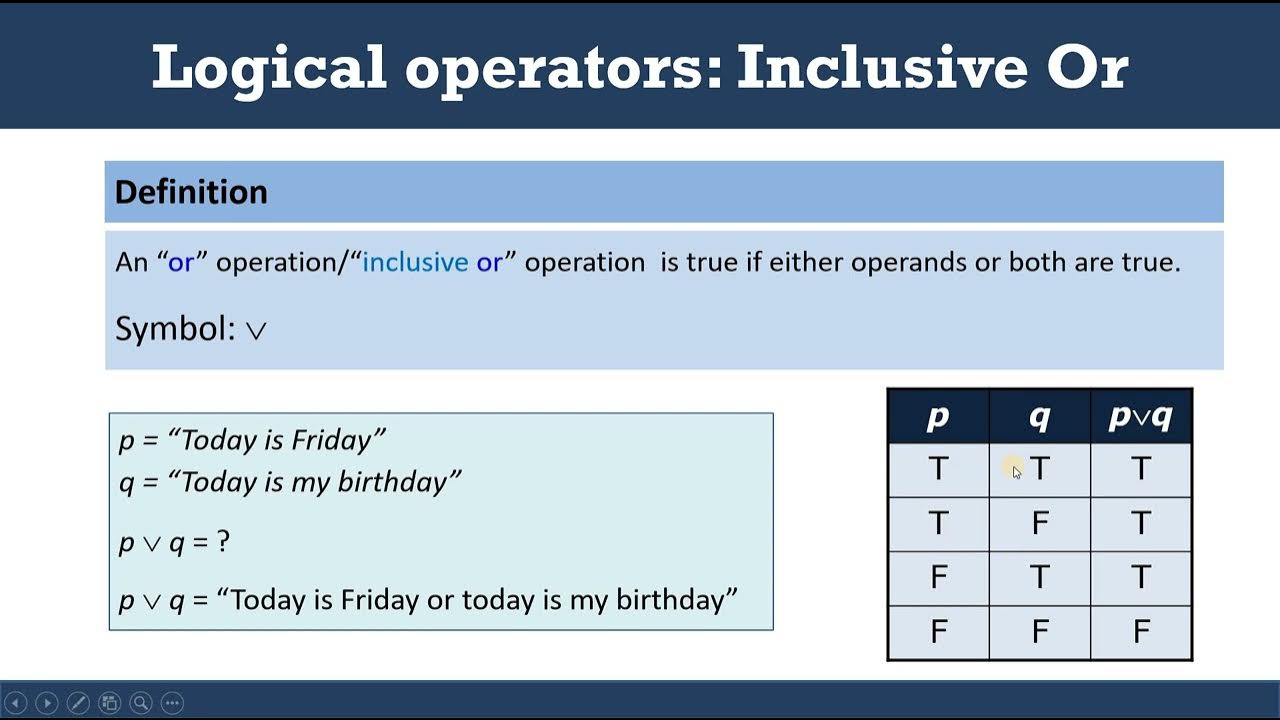 logical-operators-inclusive-or-exclusive-or-difference-between