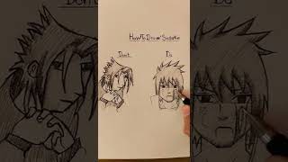 How to Draw Sasuke Uchiwa✍📔✍🏻😂 screenshot 5