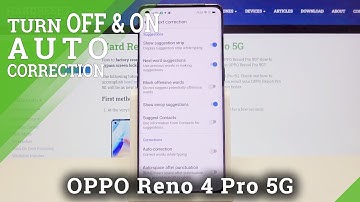 How to Enter Text Correction Options in OPPO Reno 4 Pro 5G – Use Display Options