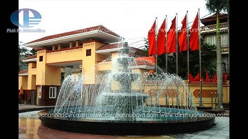 Thi công lắp đặt đài phun nước công an tỉnh bắc giang