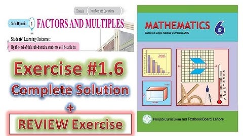 Exercise 1.6 Complete solution| INTEGERS| Class 6 new mathematics book 2023 PTBB || SNC 2022-23