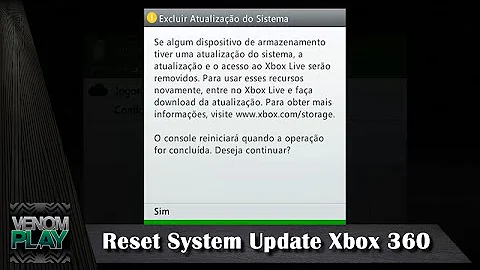Como desfazer a última atualização do Xbox 360?