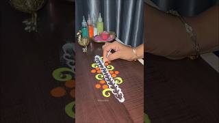 Quick & Simple Rangoli 🪔 Daily Inspiration @dhanvihakolam #ytshorts #dailykolam #rangoli #viral