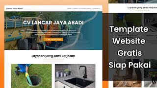 Template Website Gratis Untuk Jasa Sedot WC