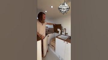 DIY van with hidden shower and toilet