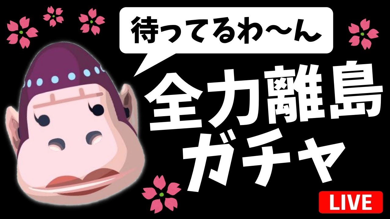 あつ森 8 ウズメも待ってるで 離島ガチャシーズン3 ハルカゼ島向けて ホウサク ちとせ もんぺを狙う 住民厳選 Youtube
