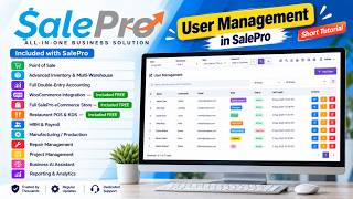 SalePro POS User Management: Add Users, Assign Roles, Biller & Warehouse Tutorial