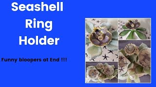 Seashell  Craft &  DIY; Seashell jewelry Holder;Dollar Tree  beach decor DIY;Spring decor;cardstock