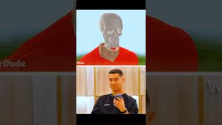 Minecraft God Builds Ronaldo Portrait