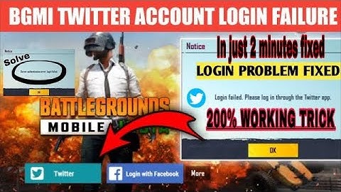 How To Fix Twitter Login Problem in ios || BGMI / PUBG Tweeter Login Issue || 200% Working Trick👍