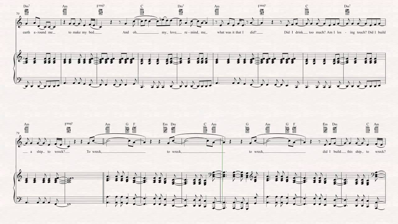 Ukulele - Ship to Wreck - Florence and the Machine - Sheet Music