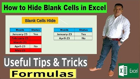 Microsoft Excel Tutorial | How to Hide Blank Cells/Rows in excel - Part 22