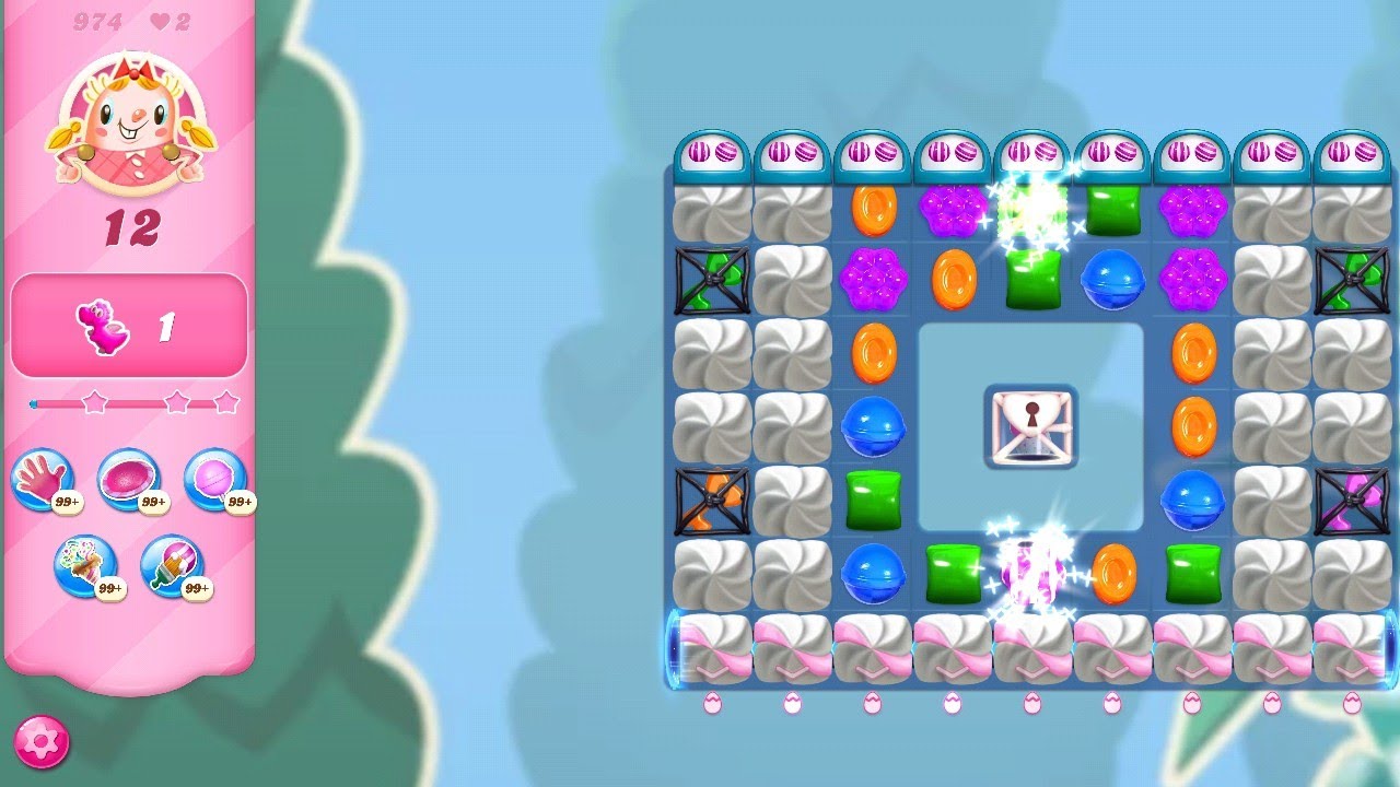 Candy Crush Saga Level 974 - YouTube
