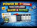 How to use Slicer and Matrix visuals in Power BI #powerbi
