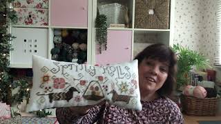 Update on my WIPs, a finished quilt and cross-stitch pillow
