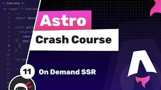 [Net Ninja] Astro Crash Course #11 - Server Side Rendering