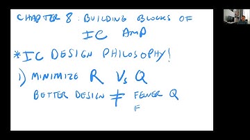 Advanced Electronics - IC Amplifiers Building Blocks - Part 1