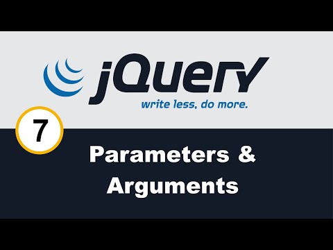 jQuery Parameters &