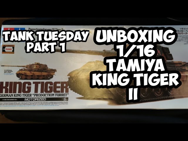 UNBOXING VINTAGE TAMIYA 1/16 German KING TIGER ll Production