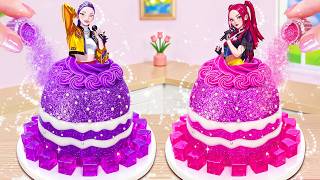 Delicate Mini Princess Cake Decorating 🌈 Kpop Demon Hunter Princess Looking For You 🍇 How To Cake