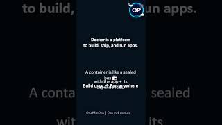 What is Docker | By OneMinOps