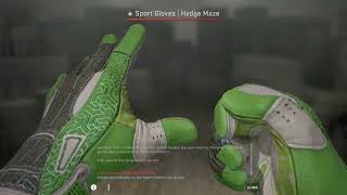 Opening factory new hedge maze gloves