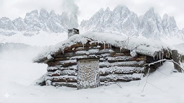 24 Hours Survived Winter in Heavy Snow | Extreme Off Grid Winter Life in a Hot Tent