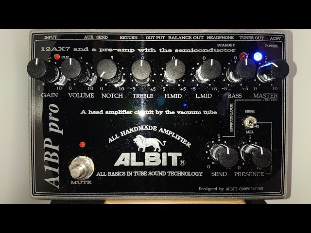 ベースエフェクター 12時FLATの音 ALBIT A1BP pro - YouTube