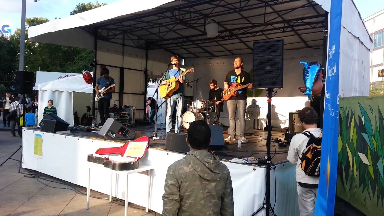 Rockband auf dem Veganfestival in Berlin