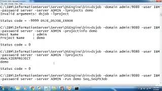 Command line for DS job run