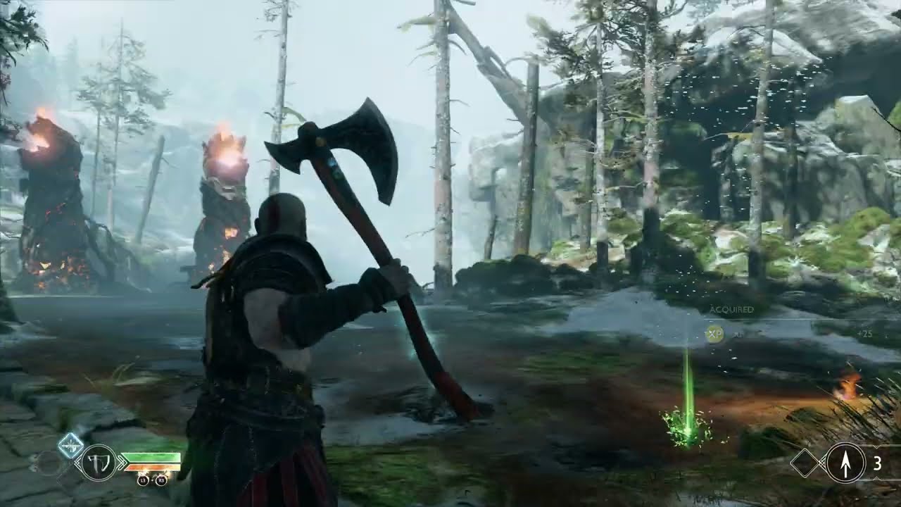 God Of War 4 | The Journey | Path To The Mountain Walkthrough | The wheel Puzzle (1080P 60FPS) (PS5)