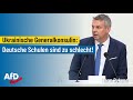 Ukrainische Generalkonsulin: Deutsche Schulen sind zu schlecht! Harm Rykena, MdL (AfD)