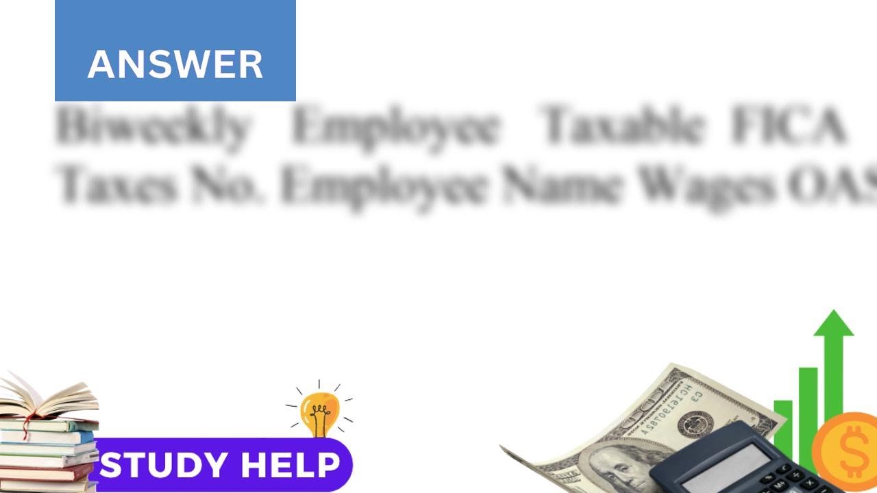 The biweekly taxable wages for the employees of Wee Ones Foods follow