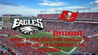 NFL WEEK 4 EAGLES VS BUCCANEERS LIVE REACTIONS
