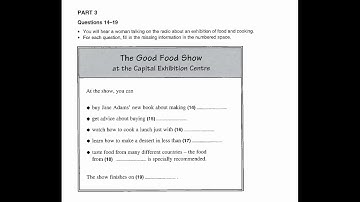 Study English online (B1). Preliminary English Test (PET) Listening Book 4 : Test 4 part 3