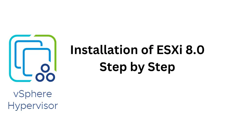 Installation of ESXi 8.0  Step by Step on VMware Workstation Pro